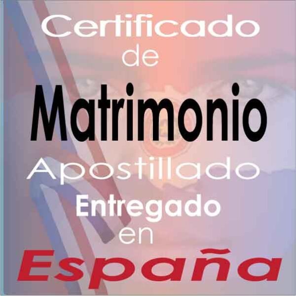 Certificado de Matrimonio